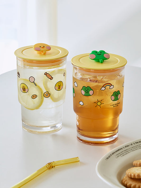 LINE FRIENDS LIVING_ 라인프렌즈 미니니 패턴 콜드컵 (473ml)