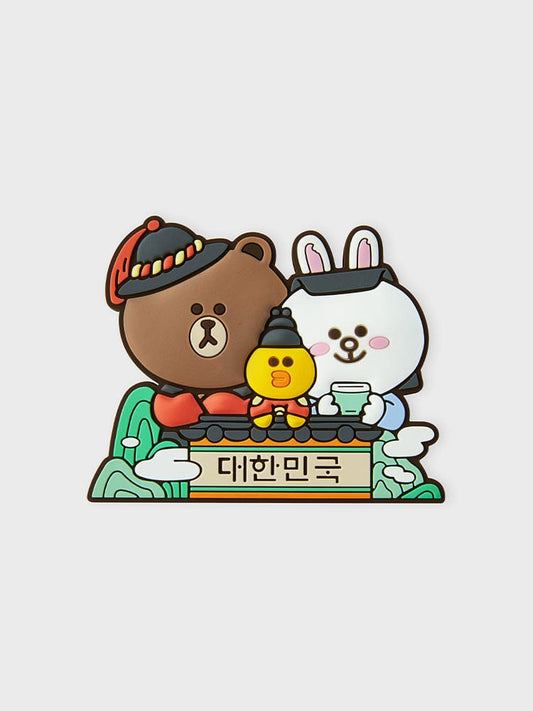 LINE FRIENDS MAGNET 단품 [팸세제외] 라인프렌즈 투어리스트 마그넷