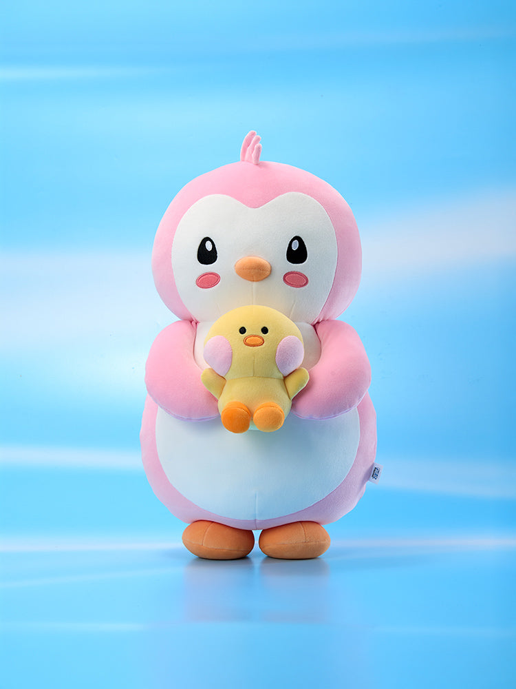 라인프렌즈 미니니 X 펏지펭귄 폴리&샐리니 인형