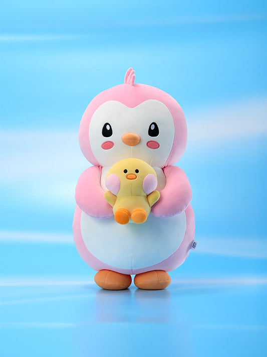 라인프렌즈 미니니 X 펏지펭귄 폴리&샐리니 인형