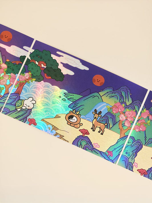 LINE FRIENDS OFFICE_ 코니니&제니니 엽서 라인프렌즈 미니니 코니니&제니니 K-수베니어 십장생도 엽서