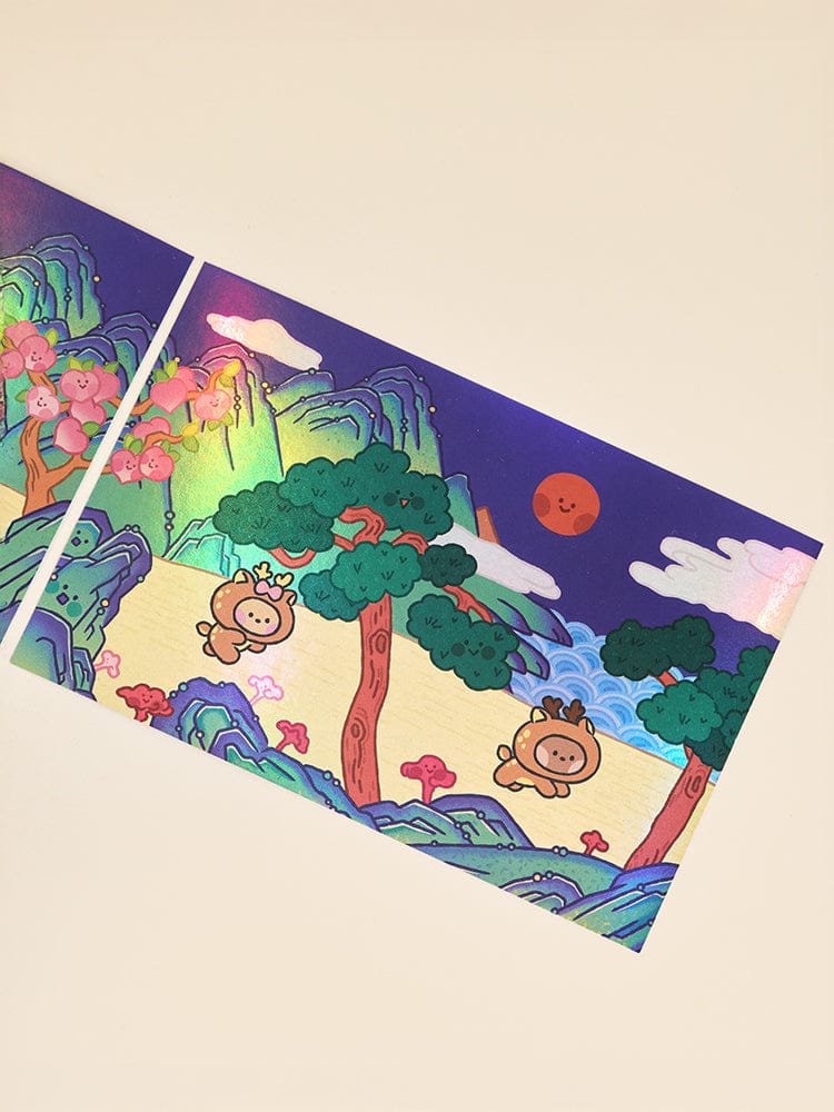 LINE FRIENDS minini bnini&chonini JANGSAENGDO POSTCARD K-SOUVENIR