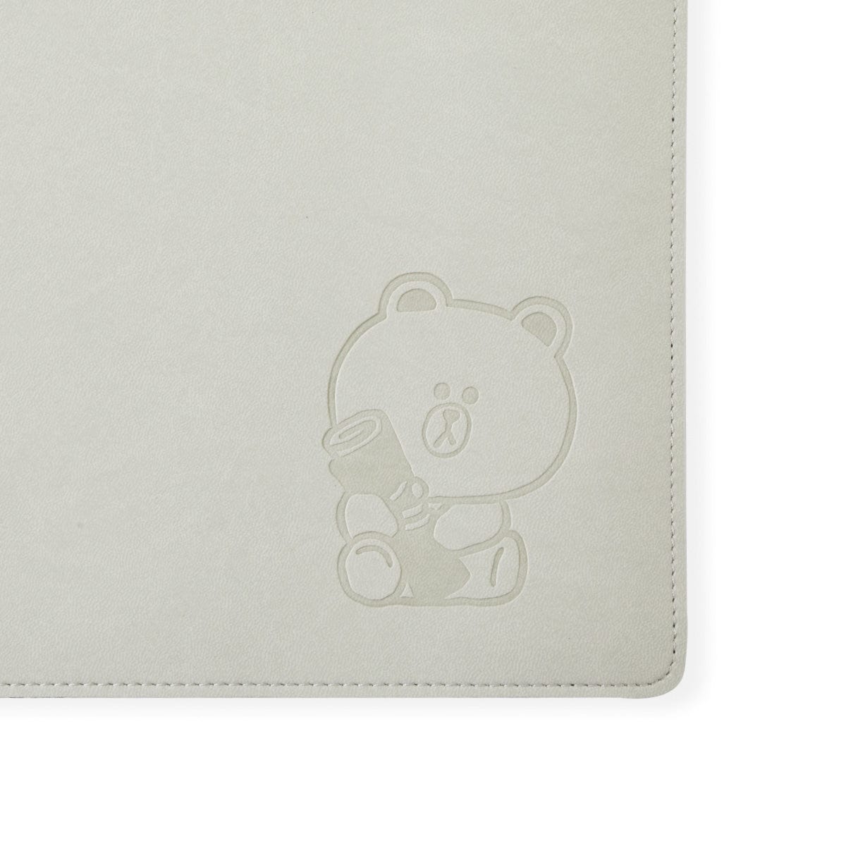 LINE FRIENDS OFFICE DESK PAD 라인프렌즈 브라운 리즈 데스크 매트