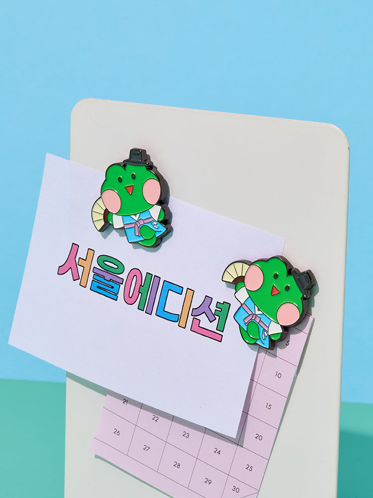 LINE FRIENDS OFFICE_LIVING_ 단품 라인프렌즈 미니니 레니니 서울 에디션 메탈 마그넷