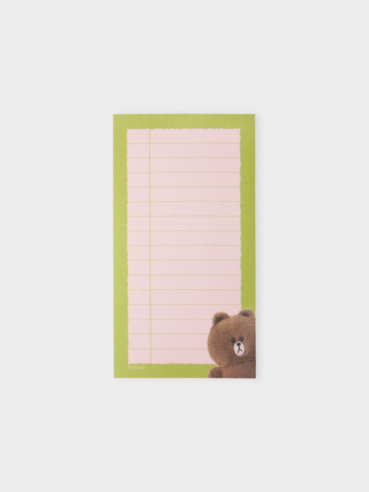 LINE FRIENDS PLANNER/NOTE bnini 라인프렌즈 브라운 메모지