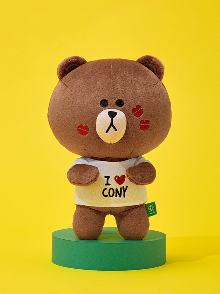 LINE FRIENDS PLUSH 단품 라인프렌즈 브라운 오리지널 중형인형 (커플)