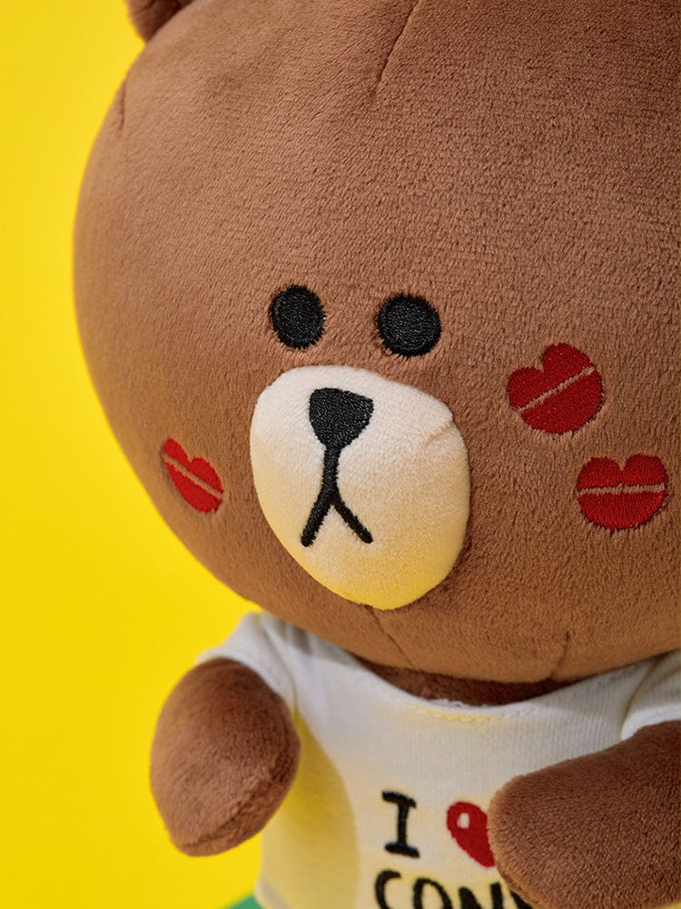 LINE FRIENDS PLUSH 단품 라인프렌즈 브라운 오리지널 중형인형 (커플)