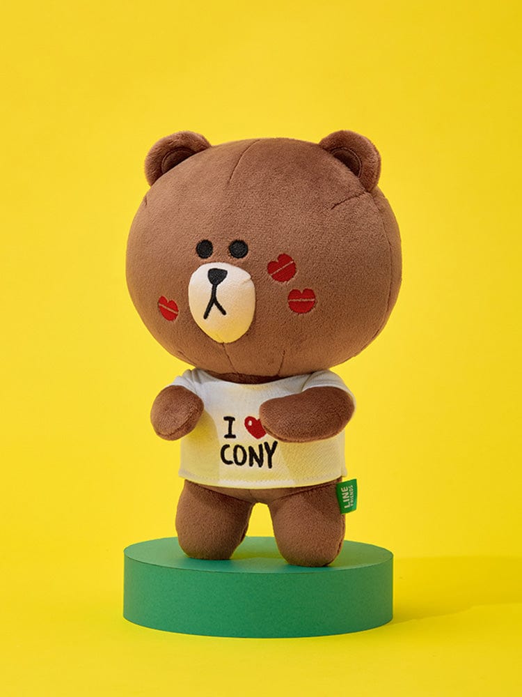 LINE FRIENDS PLUSH 단품 라인프렌즈 브라운 오리지널 중형인형 (커플)