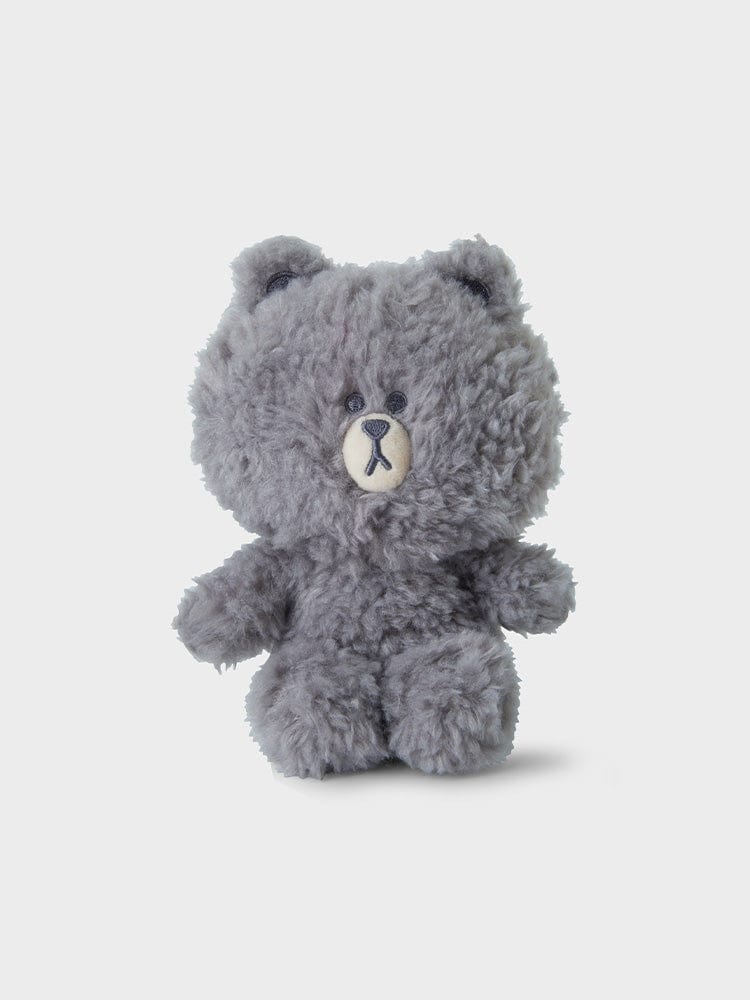 LINE FRIENDS PLUSH GRAY [패밀리세일] 라인프렌즈 컬러 브라운 그레이 소형 시팅 인형