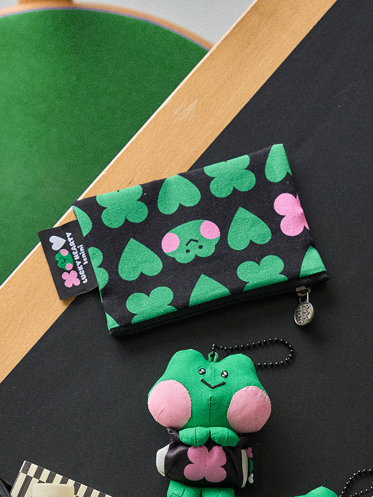 LINE FRIENDS POUCH_ 단품 미니니 x 드롭드롭드롭 레니니 플랫 파우치 (S)