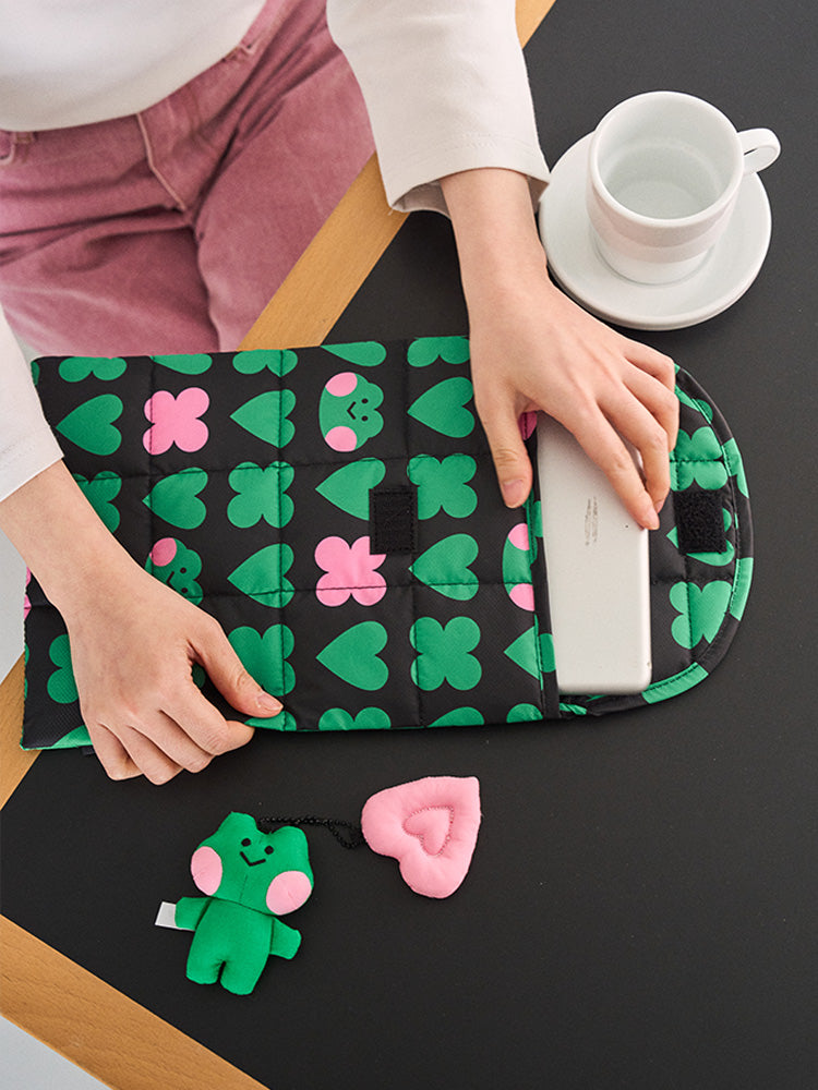 LINE FRIENDS POUCH_ELECTRONICS_ 단품 미니니 x 드롭드롭드롭 레니니 타블렛 파우치