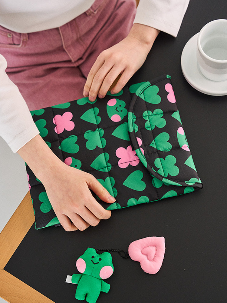 LINE FRIENDS POUCH_ELECTRONICS_ 단품 미니니 x 드롭드롭드롭 레니니 타블렛 파우치