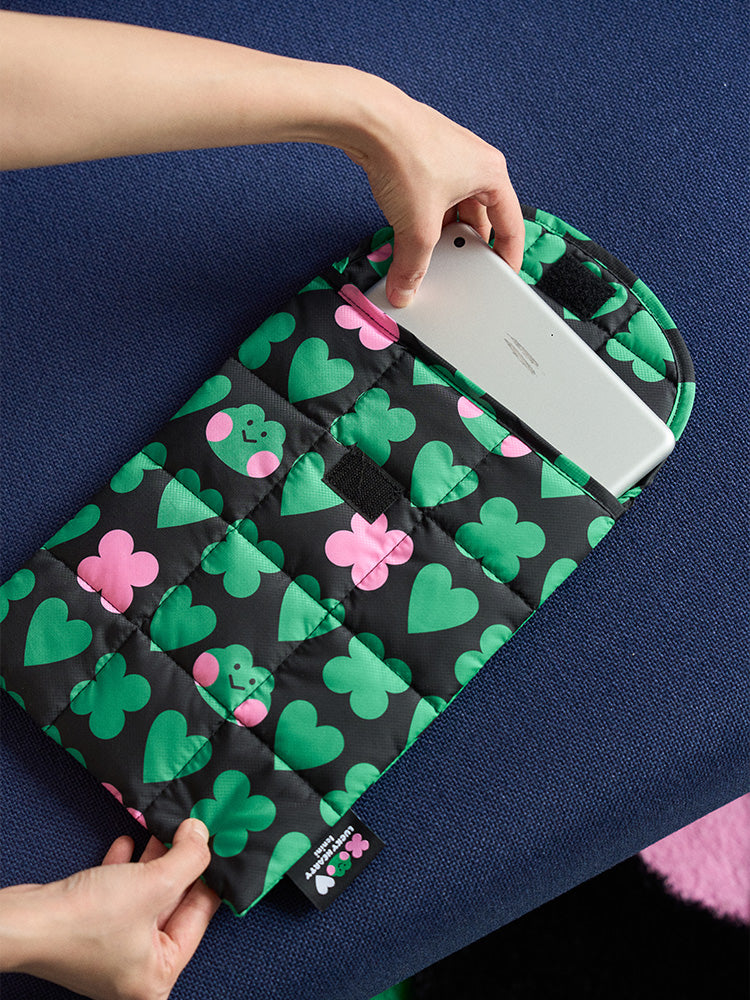 LINE FRIENDS POUCH_ELECTRONICS_ 단품 미니니 x 드롭드롭드롭 레니니 타블렛 파우치