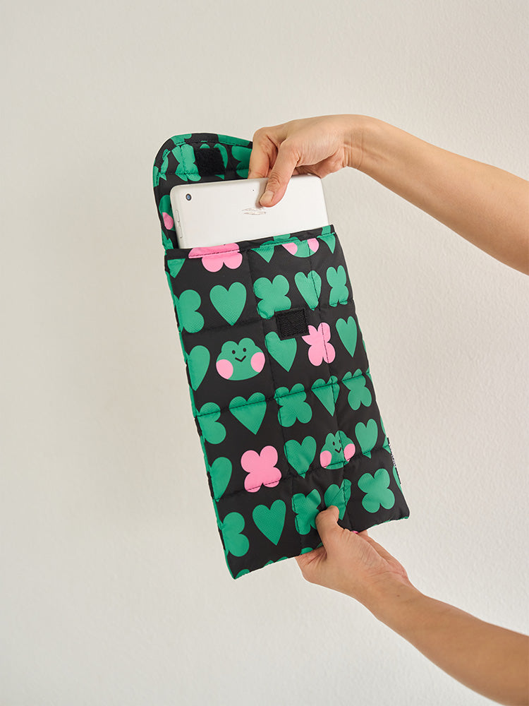 LINE FRIENDS POUCH_ELECTRONICS_ 단품 미니니 x 드롭드롭드롭 레니니 타블렛 파우치