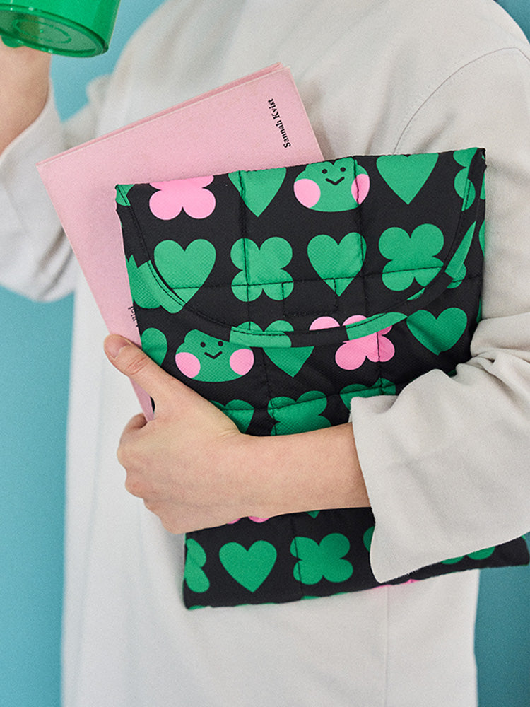 LINE FRIENDS POUCH_ELECTRONICS_ 단품 미니니 x 드롭드롭드롭 레니니 타블렛 파우치