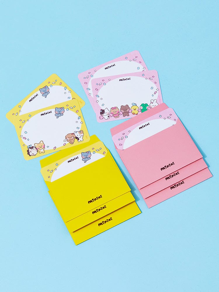 LINE FRIENDS STICKER/CARD 단품 [패밀리세일] 라인프렌즈 필드데이 미니니 메세지카드 세트