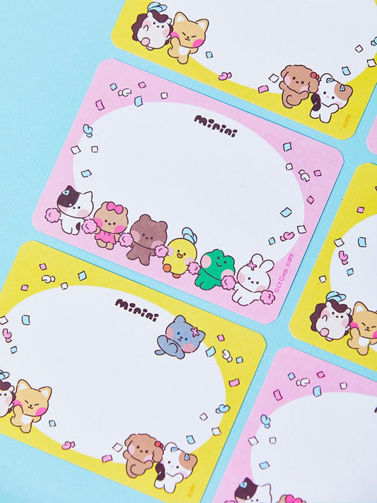 LINE FRIENDS STICKER/CARD 단품 [패밀리세일] 라인프렌즈 필드데이 미니니 메세지카드 세트