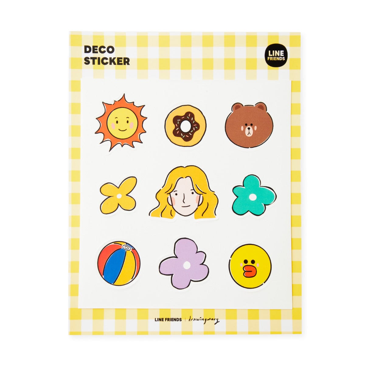 라인프렌즈 브라운앤샐리 드로잉메리 데코 스티커 – LINE FRIENDS SQUARE