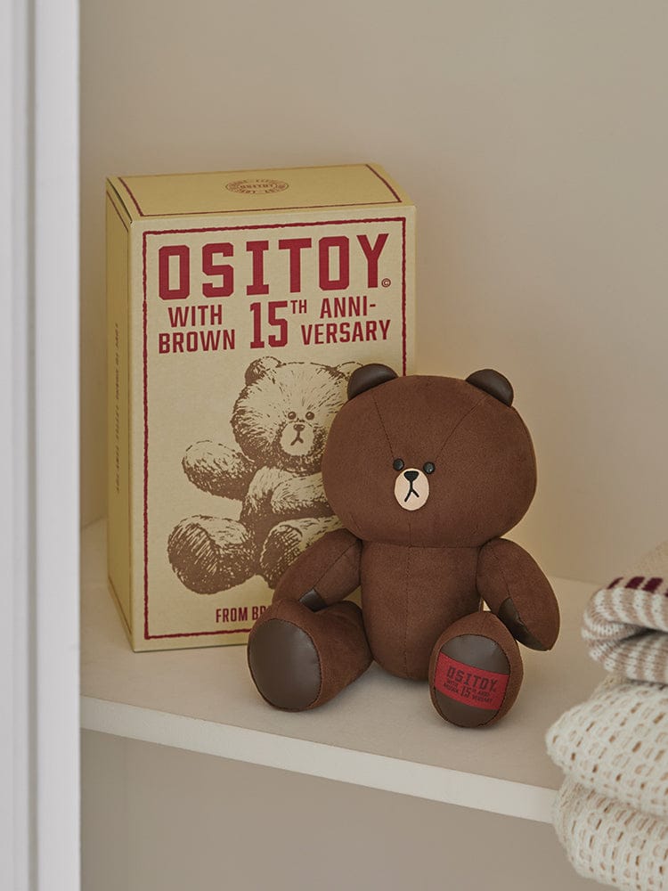 LINE FRIENDS TOY_ 브라운 라인프렌즈 브라운 오시토이 인형