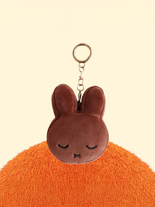 miffy KEYRING_ 브라운 미피 잠자는 멜라니 얼굴키링 (브라운)