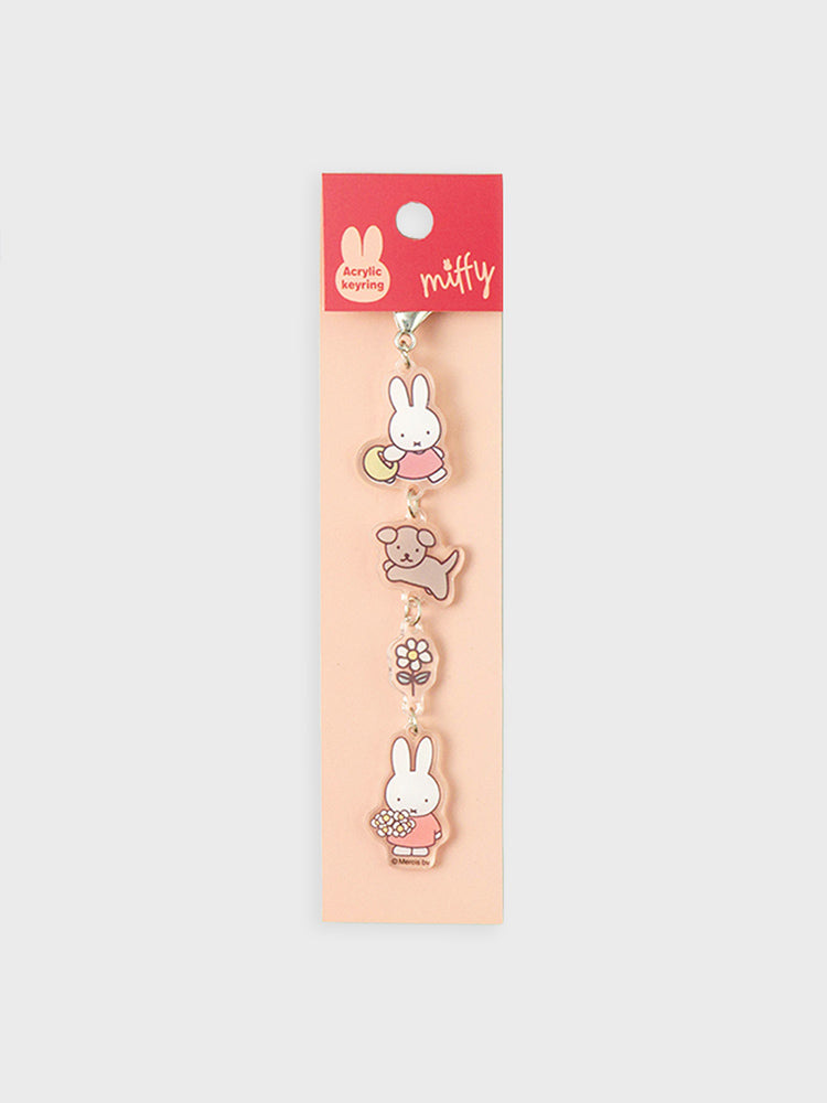 miffy KEYRING_ 미피플라워 미피 줄줄이 아크릴키링