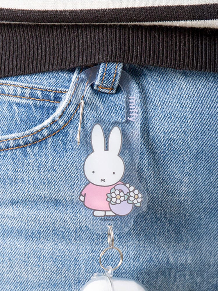 miffy KEYRING_ 미피 플라워 미피 아크릴 카라비너