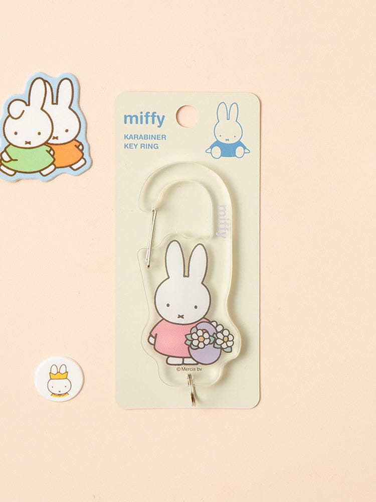 miffy KEYRING_ 미피 플라워 미피 아크릴 카라비너