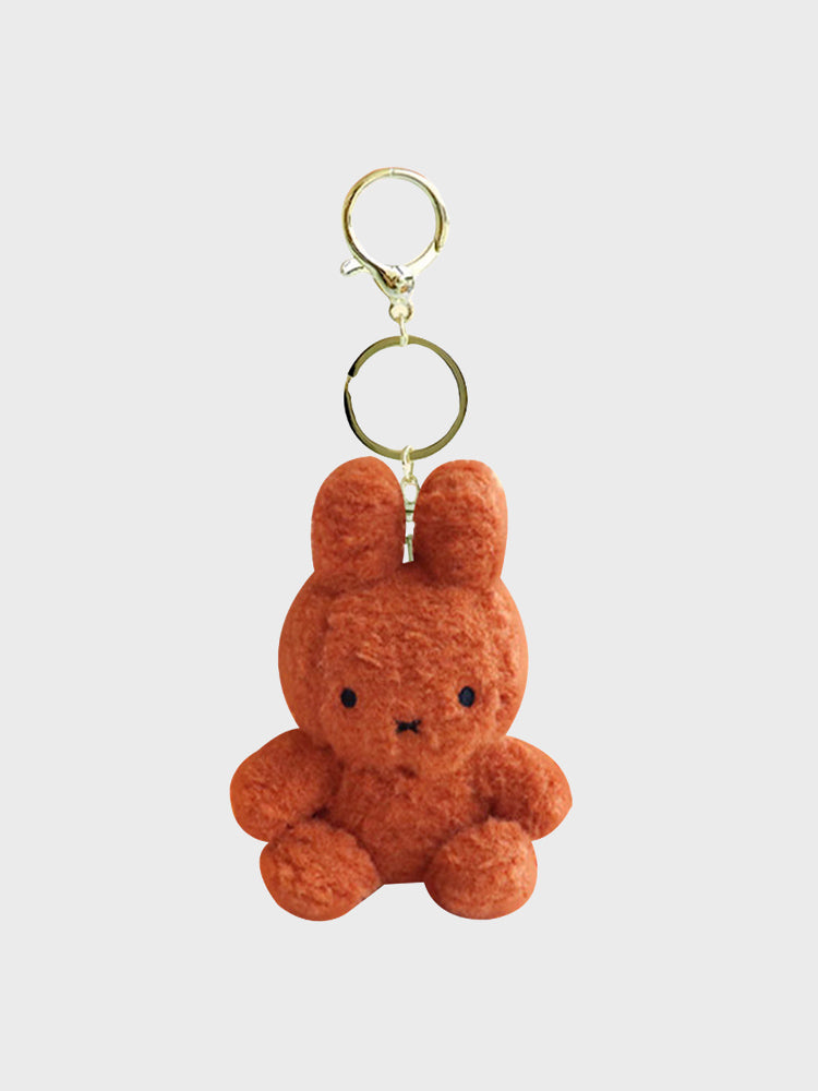 miffy KEYRING_ 브라운 미피 시팅 크리미 인형 (브라운)