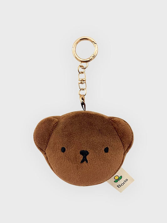 miffy KEYRING 보리스 [팸세제외] 미피 보리스 얼굴 키링 (브라운)