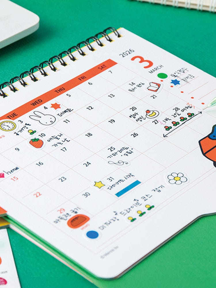 miffy OFFICE_ 2026 캘린더 미피 2026 캘린더