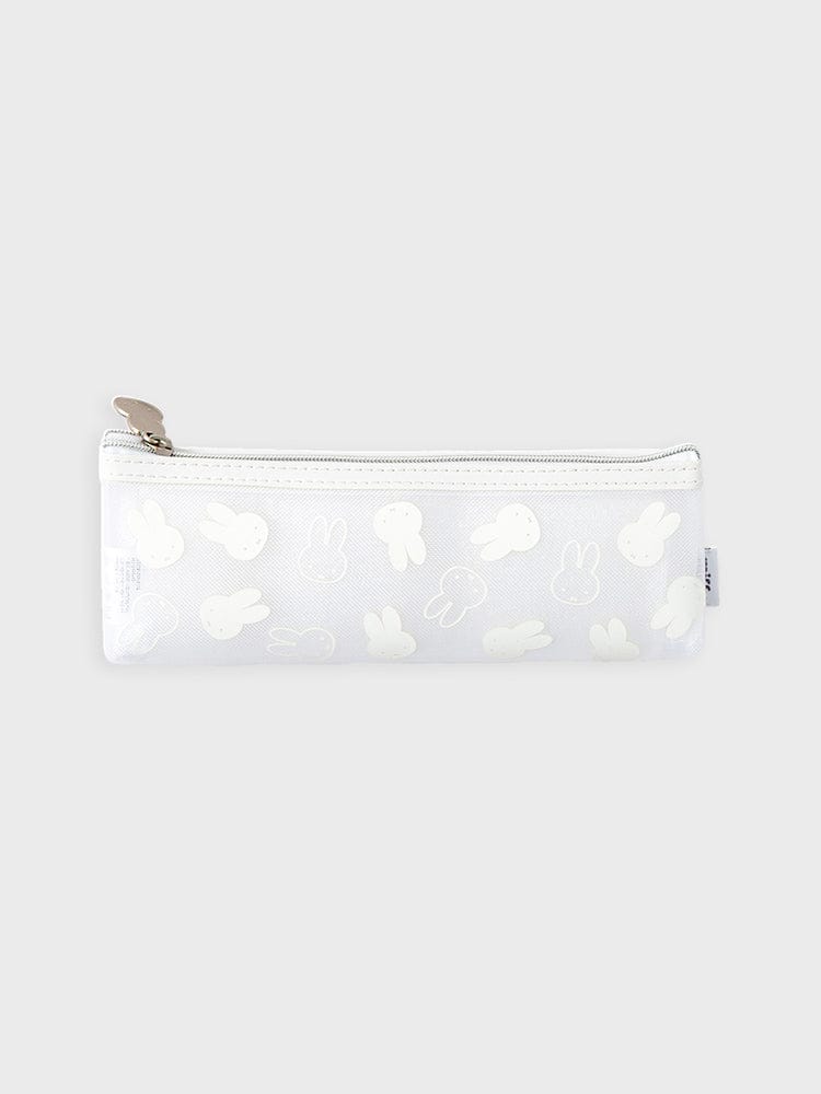 miffy OFFICE_POUCH_ 얼굴 패턴 미피 메쉬 삼각 파우치