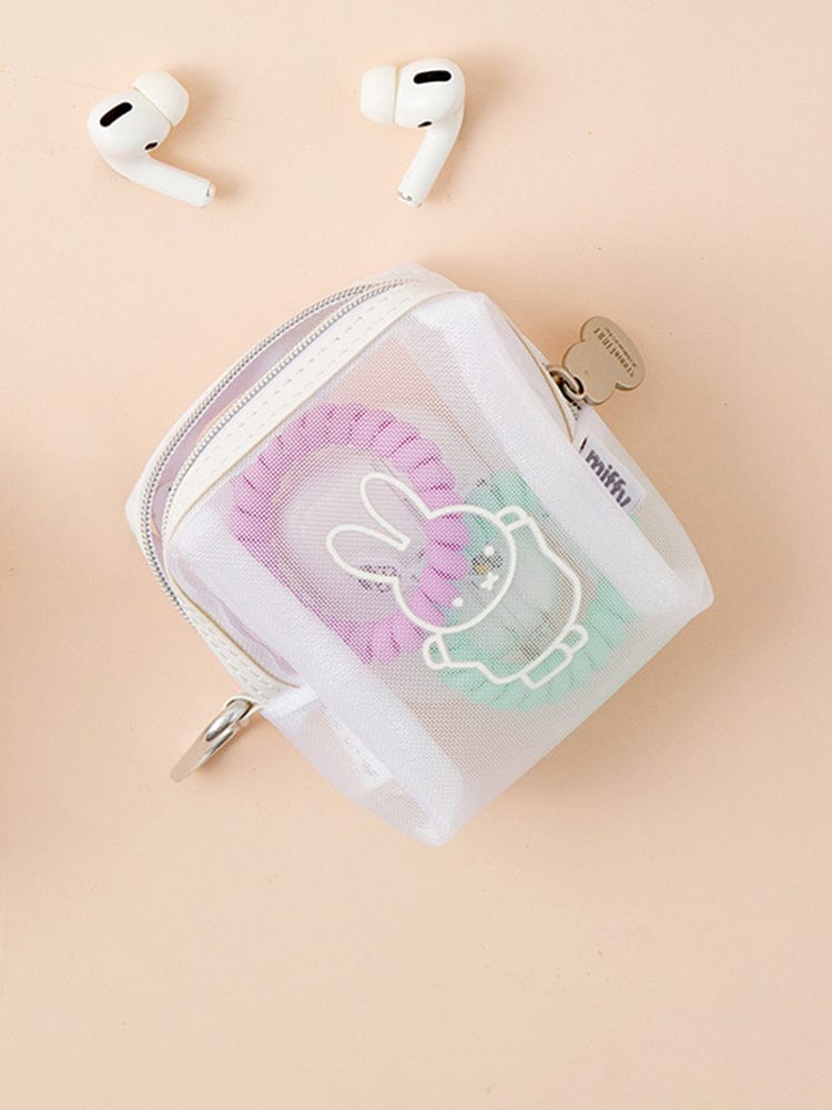 miffy POUCH_ 미피 얼굴 미피 메쉬 미니 파우치
