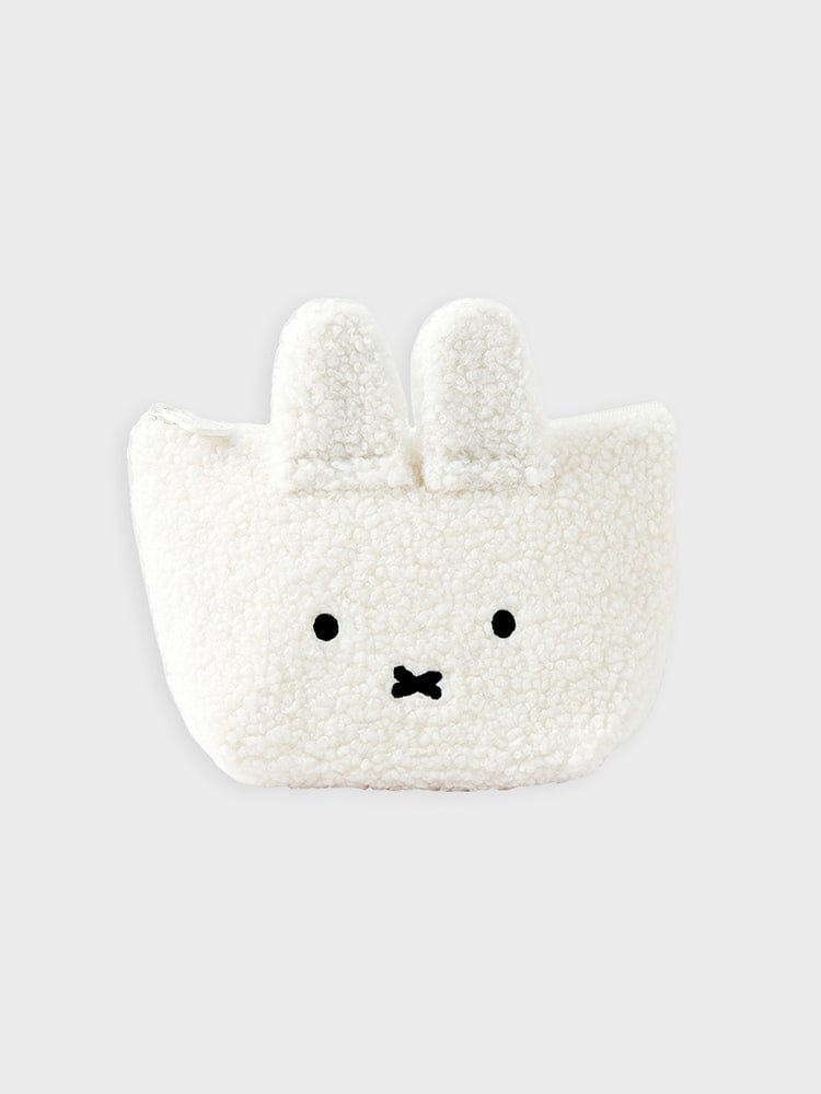 miffy POUCH_ 화이트 미피 얼굴 슬림 파우치