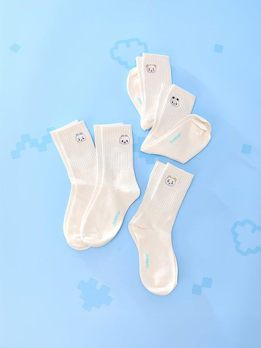 MMMM APPAREL_ MMMM 립 자수 양말