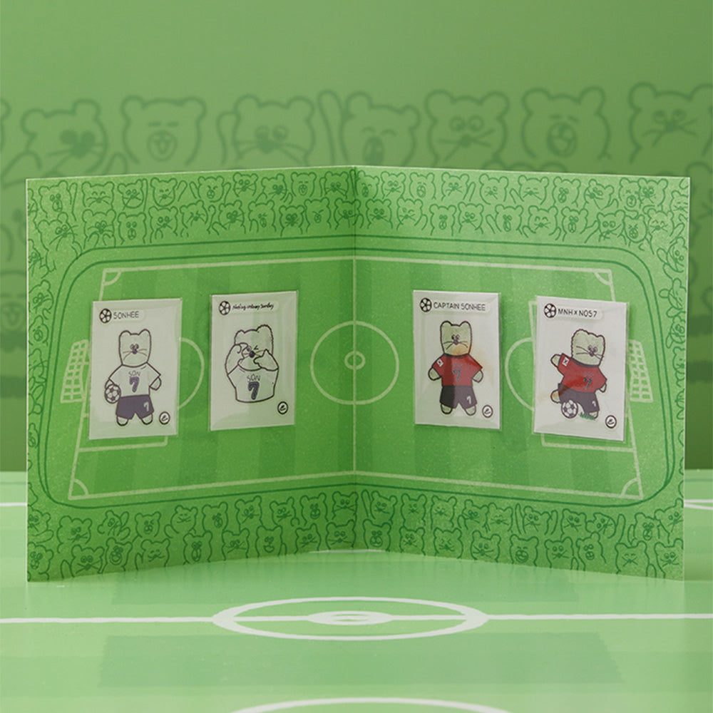 MNH KEYRING_OFFICE_ NOS7 X MNH 캡틴 쏜희 인형 키링 & 씰 스티커 세트