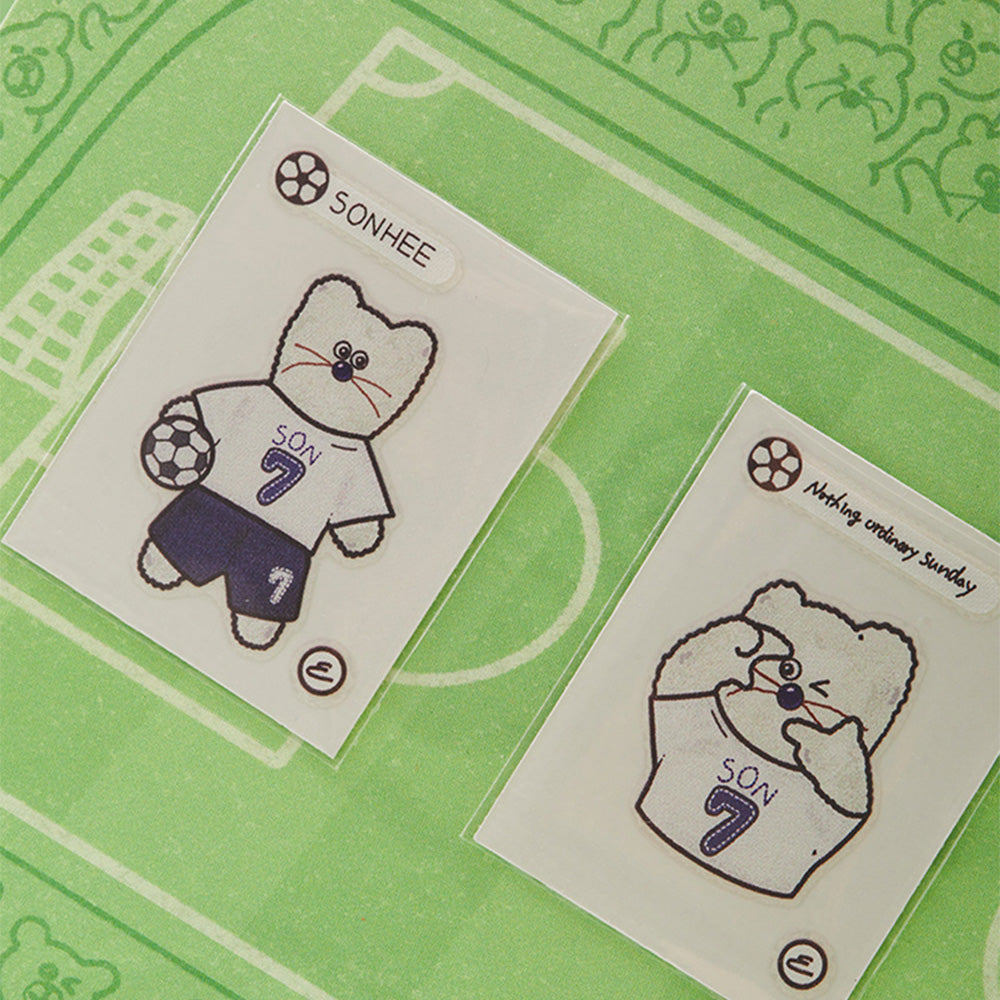 MNH KEYRING_OFFICE_ NOS7 X MNH 캡틴 쏜희 인형 키링 & 씰 스티커 세트