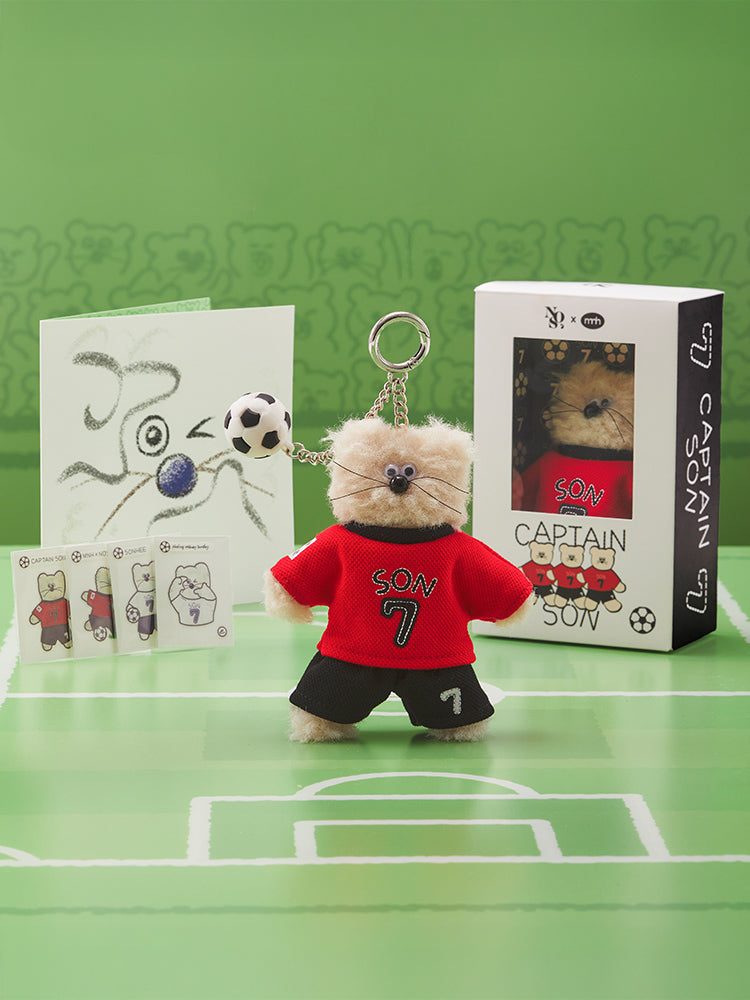 MNH KEYRING_OFFICE_ NOS7 X MNH 캡틴 쏜희 인형 키링 & 씰 스티커 세트