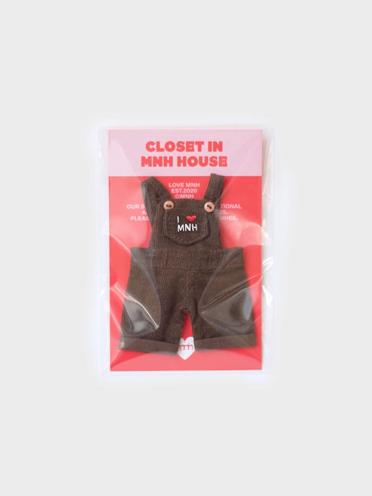 MNH PLUSH 단품 [팸세제외] MNH 오버롤 인형 키링옷 브라운