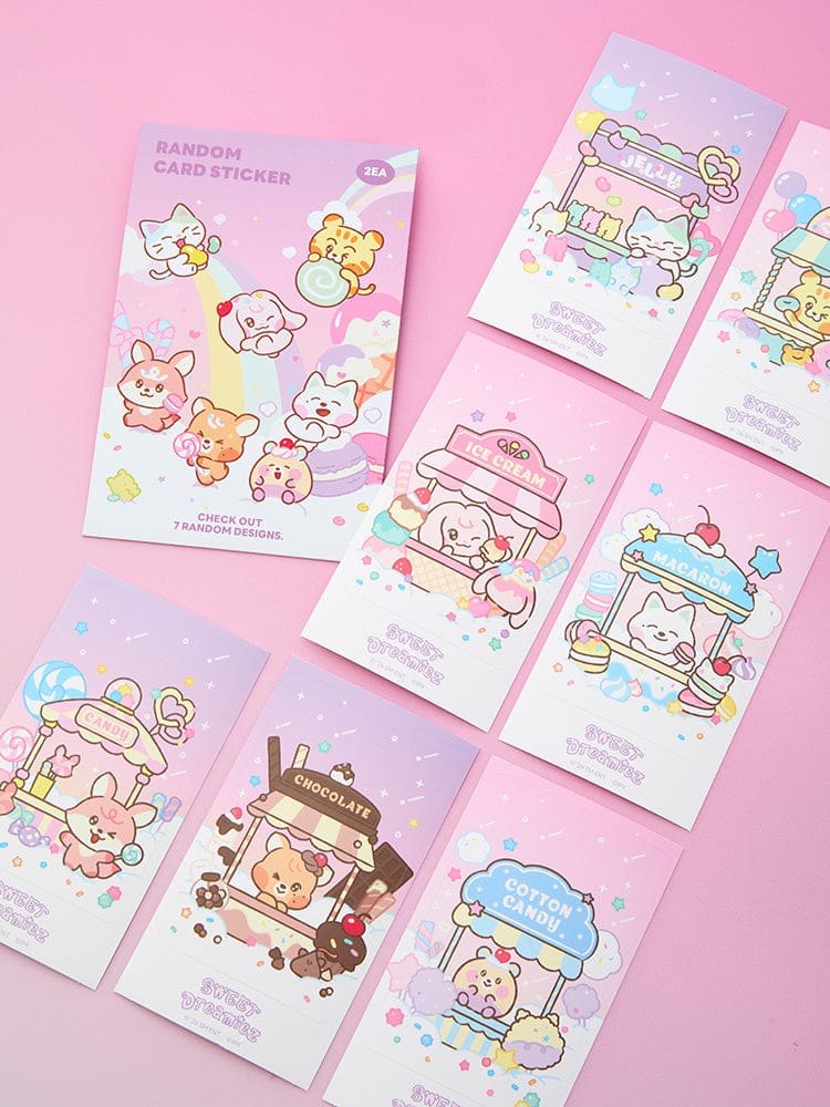 NCT DREAM OFFICE_ 랜덤 NCT DREAM 스윗 드리미즈 랜덤 카드 스티커 (2개입)