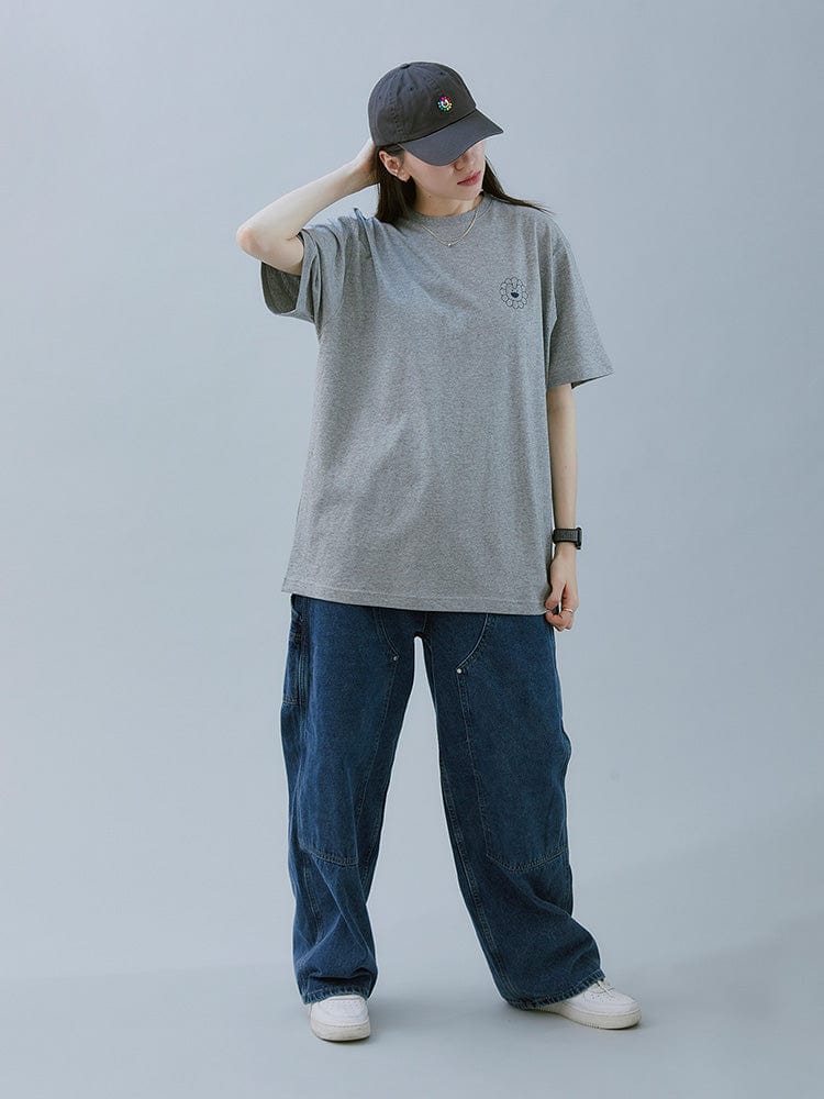 NEWJEANS APPAREL NewJeans x MURAKAMI 티셔츠 (MELANGE GRAY)