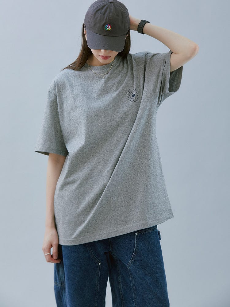 NEWJEANS APPAREL NewJeans x MURAKAMI 티셔츠 (MELANGE GRAY)