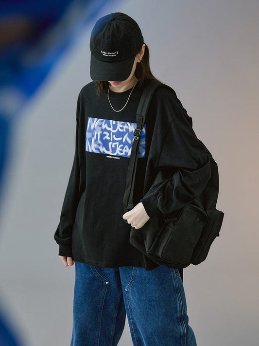 NewJeans APPERAL NewJeans X Hiroshi Fujiwara 꼴레 긴소매 티셔츠 ver.1