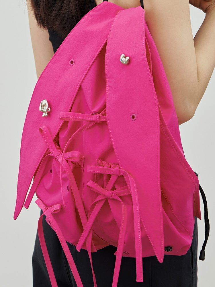 NewJeans BAG 단품 NJ X 꼴레 래빗 스트링백 (FUCHSIA PINK)