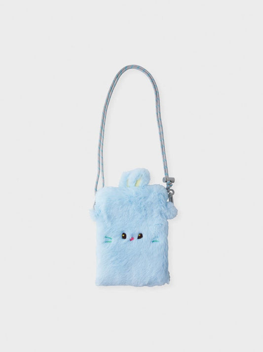 bunini PLUSH CROSSBODY MINI BAG (BLUE)