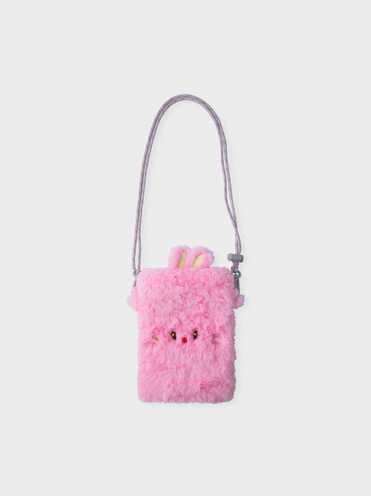 bunini PLUSH CROSSBODY MINI BAG (PINK)