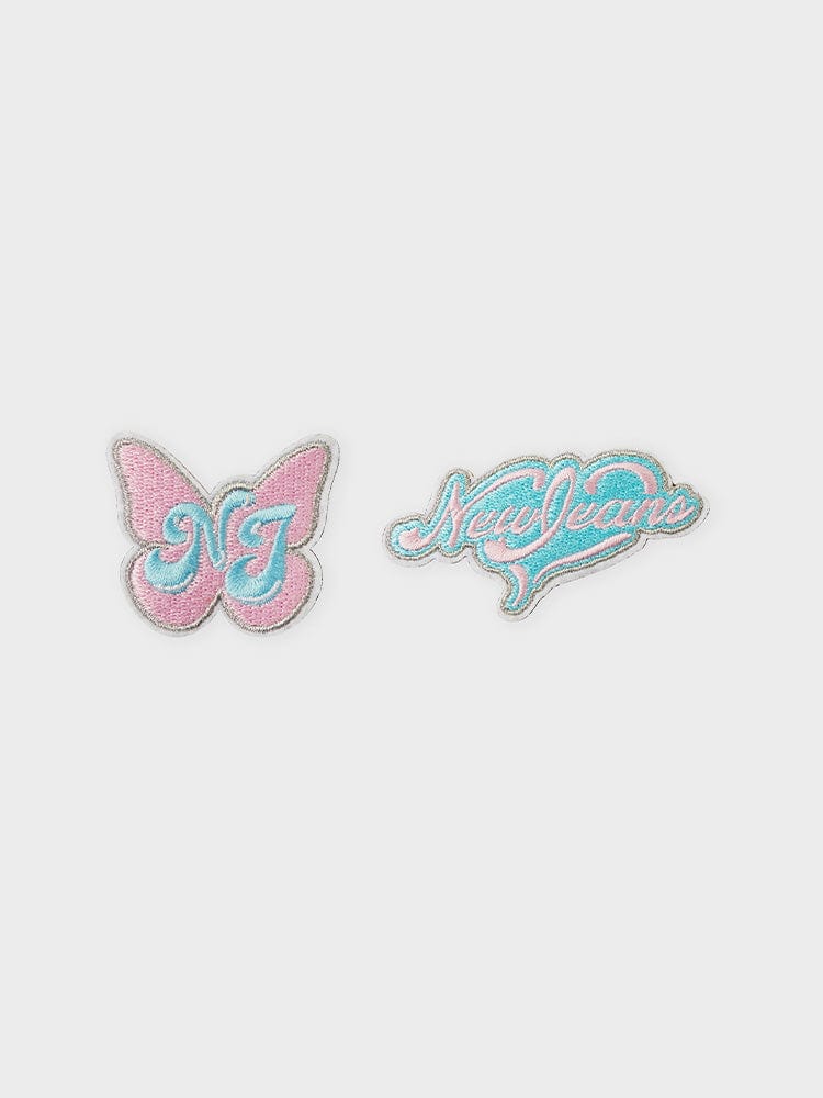NewJeans BEAUTY/ACC STICON (2PCS) [팸세제외] NJ X 꼴레 Get Up 하트로고 와펜 리버스 스티콘 2개입
