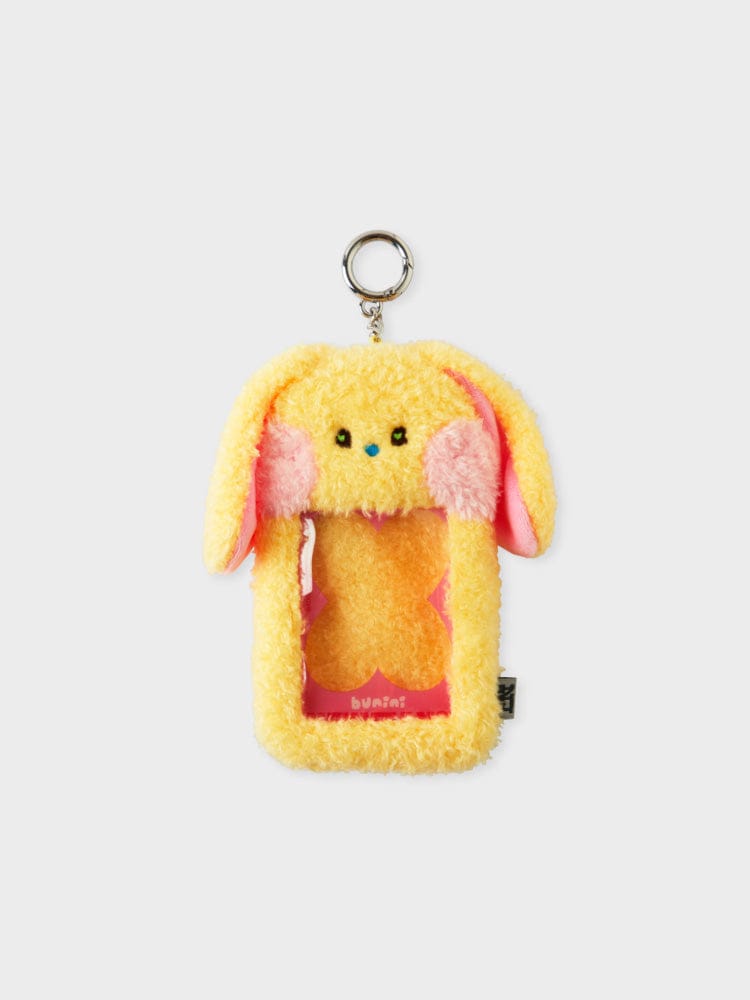 NewJeans KEYRING 단품 [패밀리세일] NewJeans 미니니 토끼 플러시 포토카드 홀더 옐로우