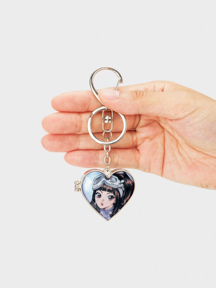 NewJeans KEYRING 단품 [패밀리세일] NewJeans 만화 메탈 거울키링 HI