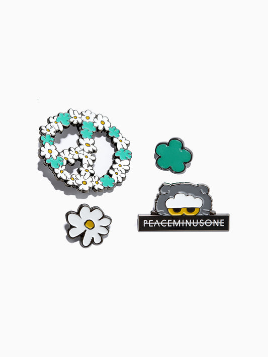 PEACEMINUSONE X ZO&FRIENDS ZOA 메탈 뱃지 세트 (4개입)