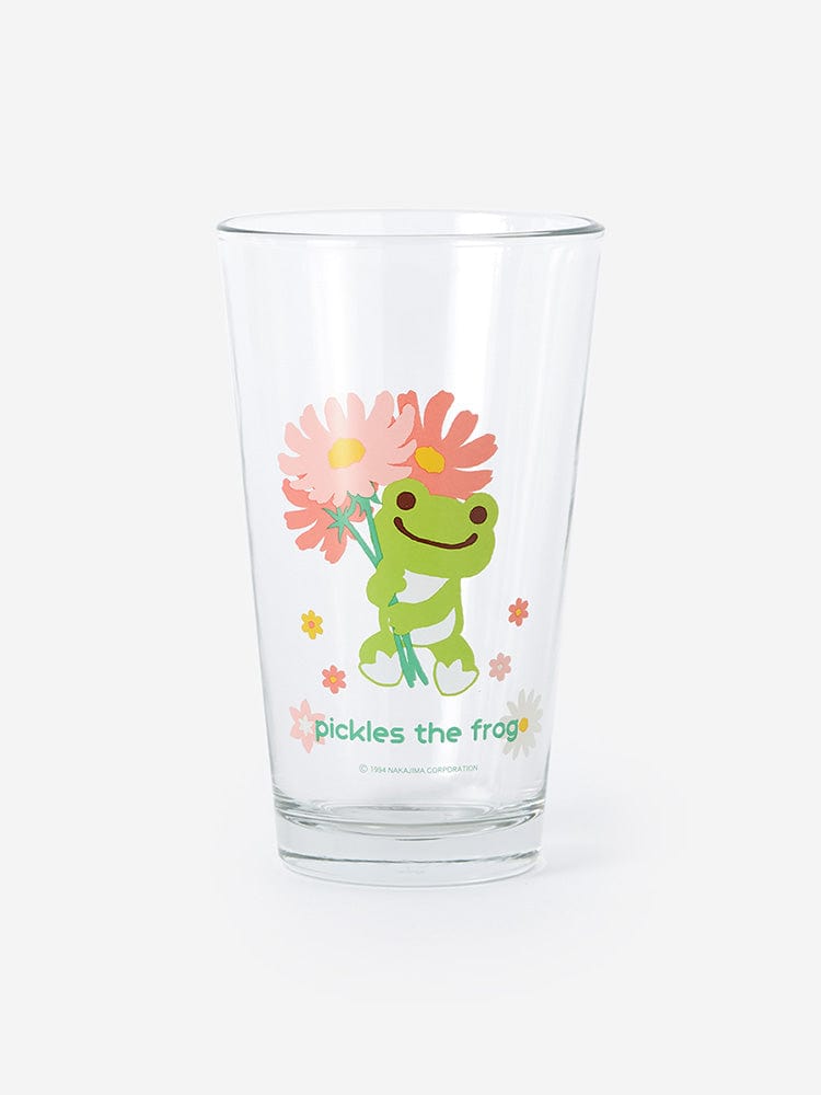 pickles the frog HOUSEHOLD FLOWER 피클스더프로그 유리컵 (470ml)